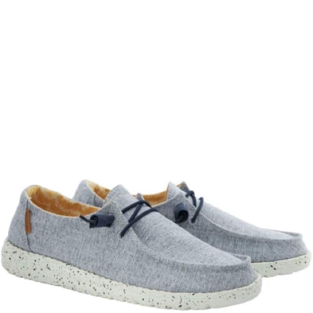 Hey Dude Wendy Chambray - White Light Blue